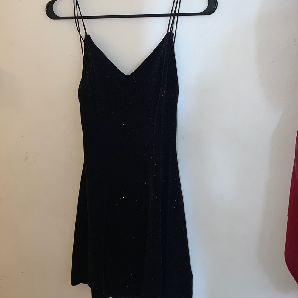 Sparkly black dress